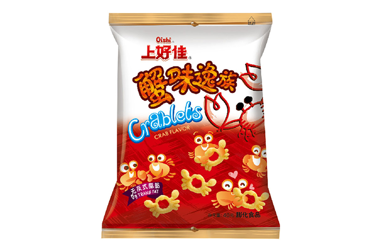 OISHI CRABLETS CRAB FLAVOR SNACK 45G